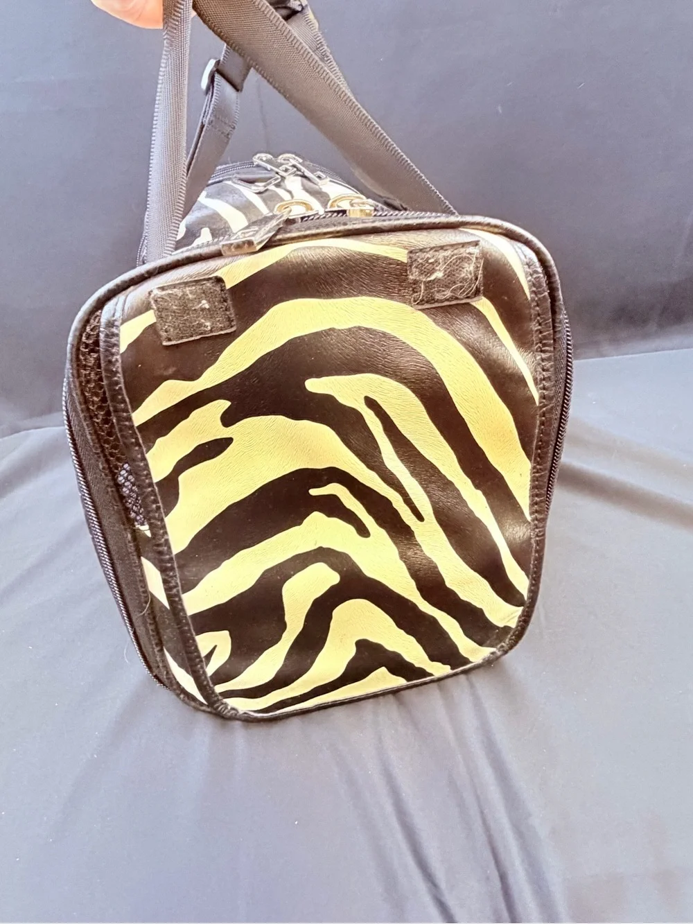 D&G Zebra-Print Duffel Bag - Black & White